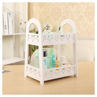 Trade Shop - Mensola Portaoggetti A Doppio Strato Per Cucina Bagno Ufficio Stile Europeo Da Scrivania -