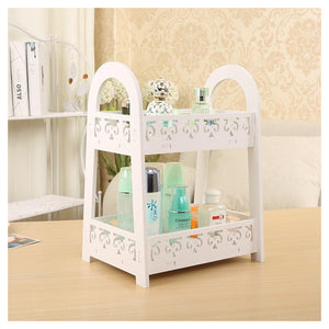 Trade Shop - Mensola Portaoggetti A Doppio Strato Per Cucina Bagno Ufficio Stile Europeo Da Scrivania -