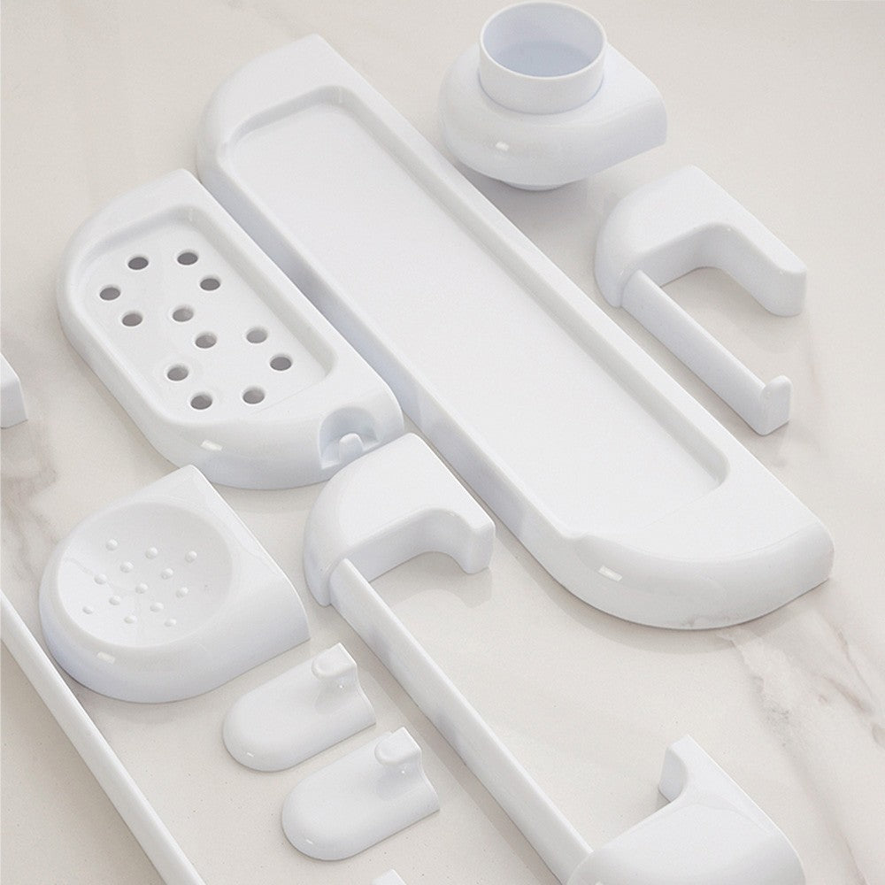 Mensola portasapone a muro 24 cm in ABS bianco  Gioia