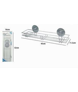 Mensola Rettangolare Portaoggetti Arredo Da Bagno Montaggio Con Biadesivo 79846         