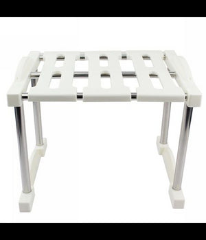 Mensola Sovrapponibile Salvaspazio Impilabile Organizer Cucina Armadio Mobili 27         