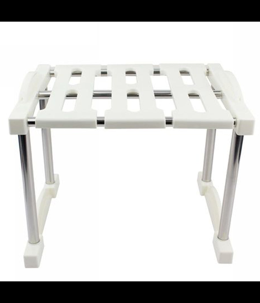 Mensola Sovrapponibile Salvaspazio Impilabile Organizer Cucina Armadio Mobili 27         