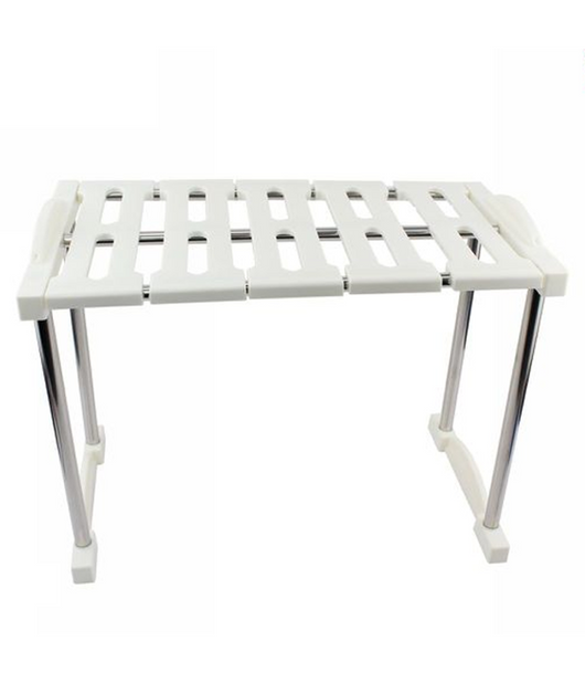 Mensola Sovrapponibile Salvaspazio Impilabile Organizer Cucina Armadio Mobili 30         