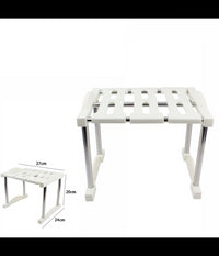 Mensola Sovrapponibile Salvaspazio Impilabile Organizer Cucina Armadio Mobili         