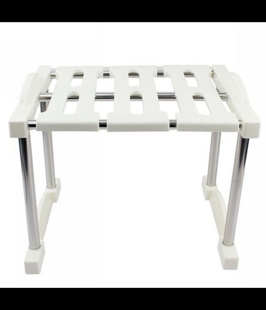 Mensola Sovrapponibile Salvaspazio Impilabile Organizer Cucina Armadio Mobili         