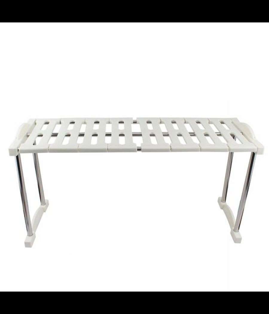 Mensola Sovrapponibile Salvaspazio Organizer Impilabile Armadio Mobili 65x24x30         