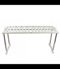 Mensola Sovrapponibile Salvaspazio Organizer Impilabile Armadio Mobili 65x24x30         