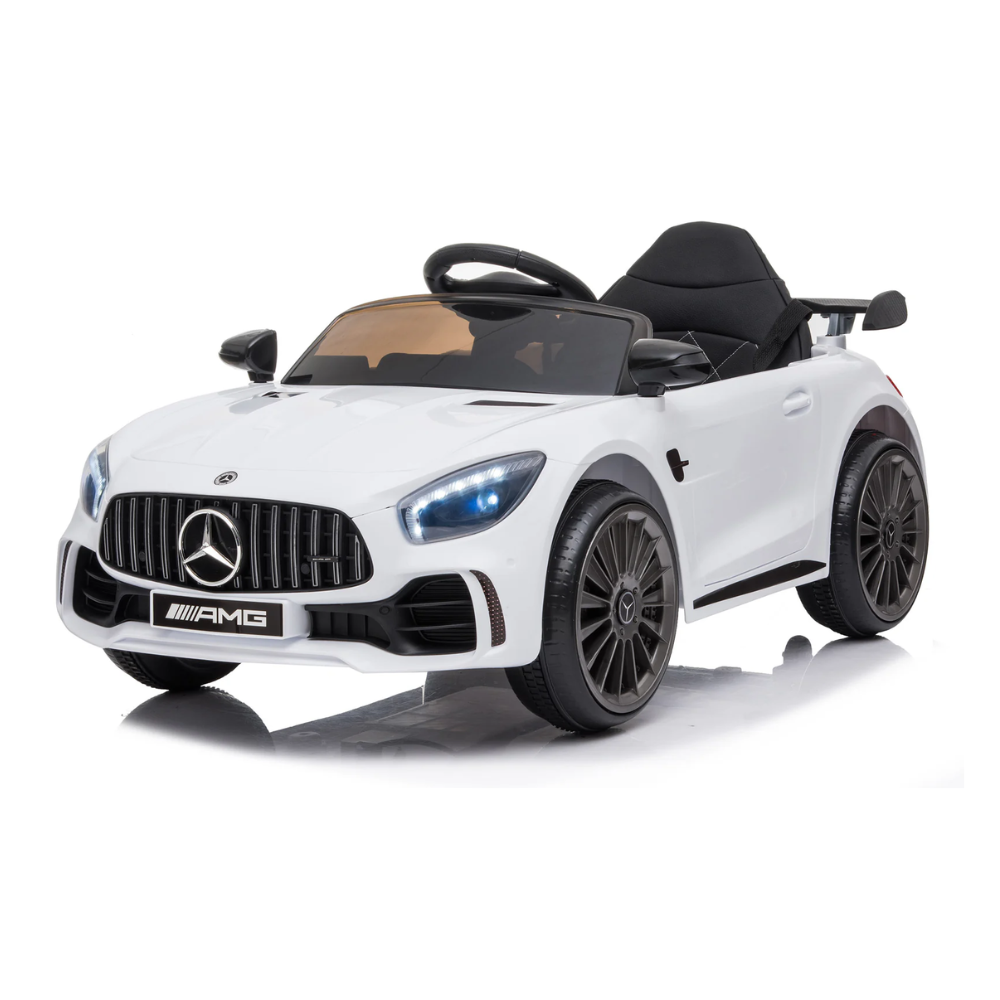 Auto Elettrica Per Bambini Mercedes GTR GT-R AMG 12V - Small-Bianco