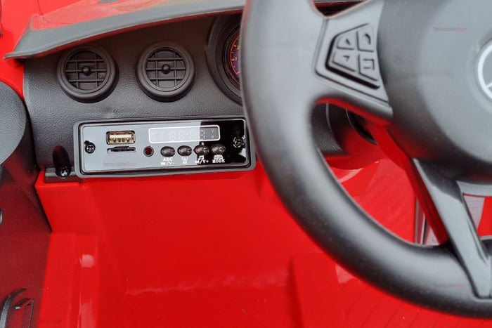 Auto Elettrica Per Bambini Mercedes GTR GT-R AMG 12V - Small-Rosso