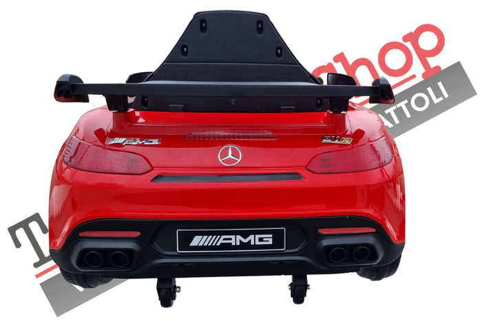 Auto Elettrica Per Bambini Mercedes GTR GT-R AMG 12V - Small-Rosso