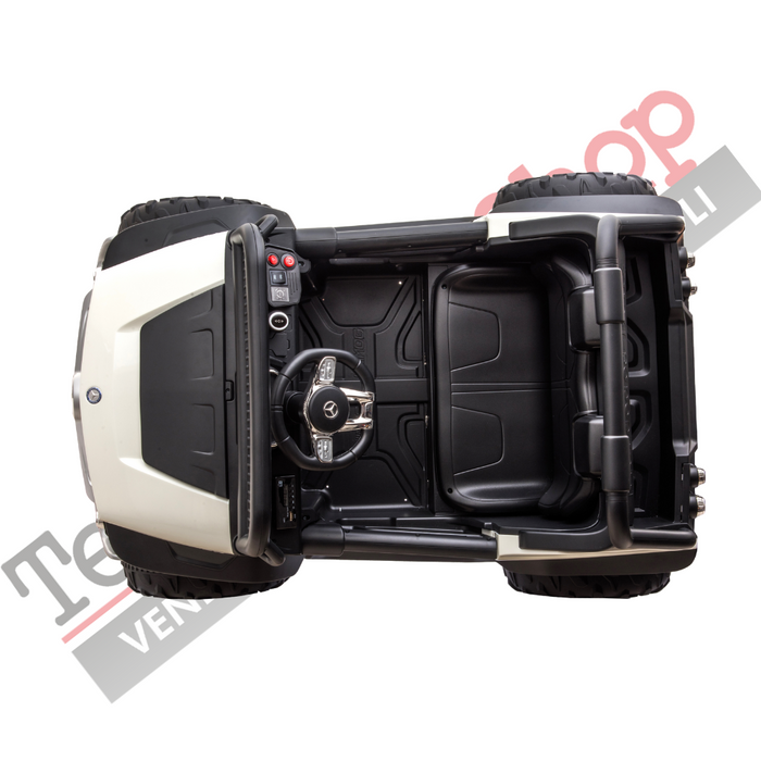 Auto Elettrica per Bambini Mercedes Unimog 12V 2 Posti Monitor Touchscreen Mp4-Verde
