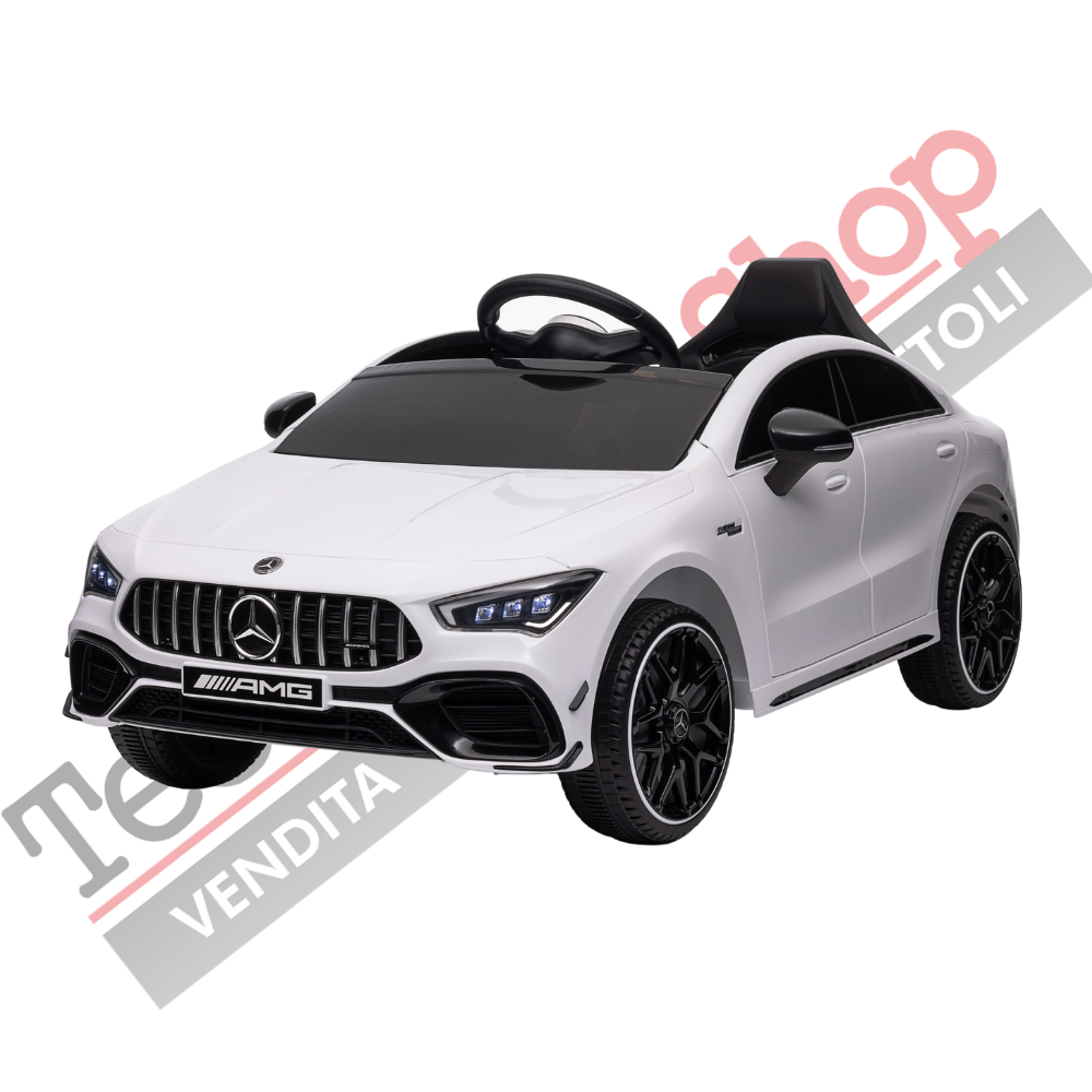 Auto Elettrica per Bambini Mercedes CLA 45 AMG 12V-Bianco