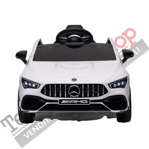 Auto Elettrica per Bambini Mercedes CLA 45 AMG 12V-Bianco