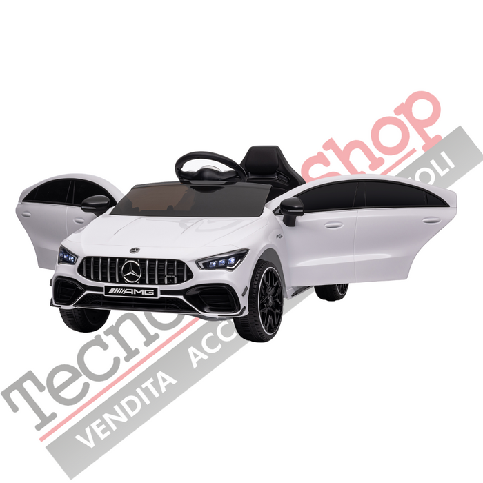 Auto Elettrica per Bambini Mercedes CLA 45 AMG 12V-Bianco
