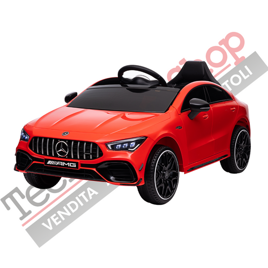 Auto Elettrica per Bambini Mercedes CLA 45 AMG 12V-Rosso