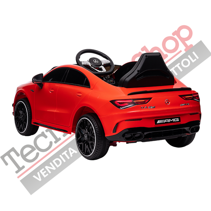 Auto Elettrica per Bambini Mercedes CLA 45 AMG 12V-Rosso