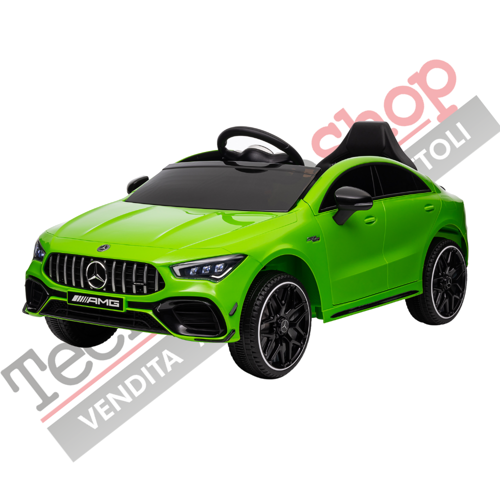 Auto Elettrica per Bambini Mercedes CLA 45 AMG 12V-Verde
