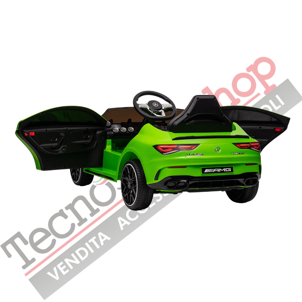 Auto Elettrica per Bambini Mercedes CLA 45 AMG 12V-Verde