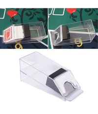 Trade Shop - Mescolatore Di Carte Da Poker Blackjack Distributore Portatile Mescola Per Gioco -