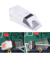 Trade Shop - Mescolatore Di Carte Da Poker Blackjack Distributore Portatile Mescola Per Gioco -