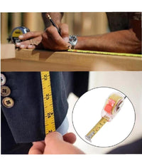 Metro In Metallo Flessometro Da 10mt Flessibile Con Blocco Retrattile Gancio         