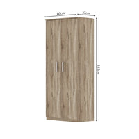 Mobile per scarpe XL collezione TOM, 2 porte colore rovere chiaro