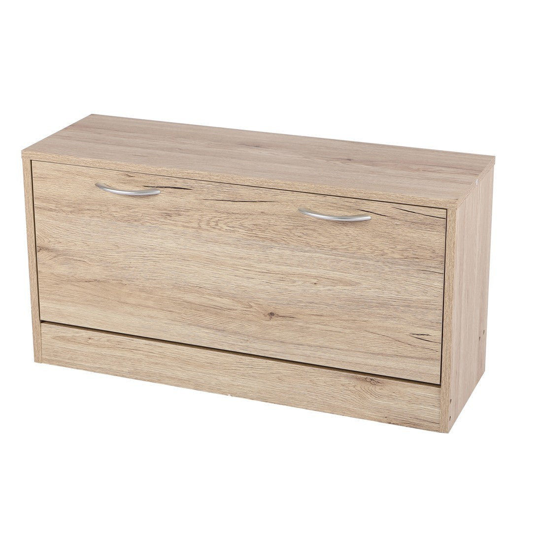 Mobile per scarpe 1 anta – 80x27xH42 cm, colore rovere sonoma – Collezione SONORIA