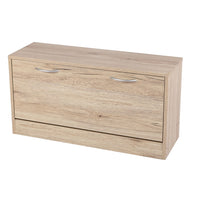 Mobile per scarpe 1 anta – 80x27xH42 cm, colore rovere sonoma – Collezione SONORIA