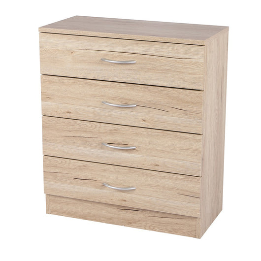 Mobile porta scarpe con 4 cassetti - 60x30x70 cm, colore rovere sonoma - Collezione SONORIA