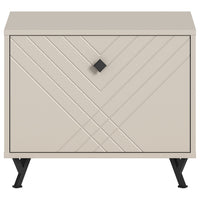 Mobile per scarpe LUNA – Beige opaco – 1 ribalta – 60x50x35 cm