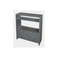 Mobile per scarpe SCOTT colore grigio lucido - 93 x 25 x 91 cm