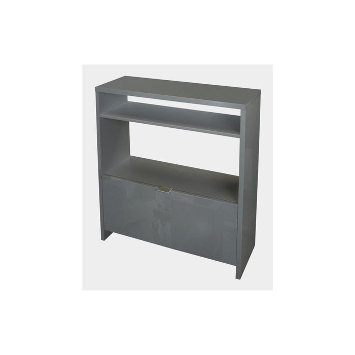 Mobile per scarpe SCOTT colore grigio lucido - 93 x 25 x 91 cm