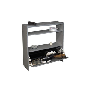 Mobile per scarpe SCOTT colore grigio lucido - 93 x 25 x 91 cm