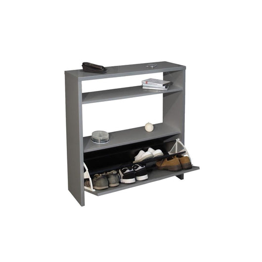 Mobile per scarpe SCOTT colore grigio lucido - 93 x 25 x 91 cm