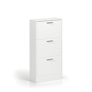 Mobile portascarpe verticale ERA, 3 cassetti colore bianco