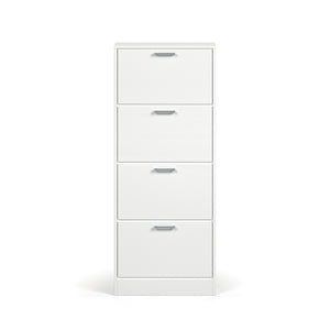 Mobile portascarpe verticale ERA, 4 cassetti colore bianco