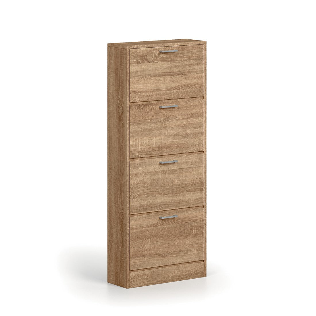 Mobile porta scarpe verticale ERA, 4 cassetti colore rovere sonoma