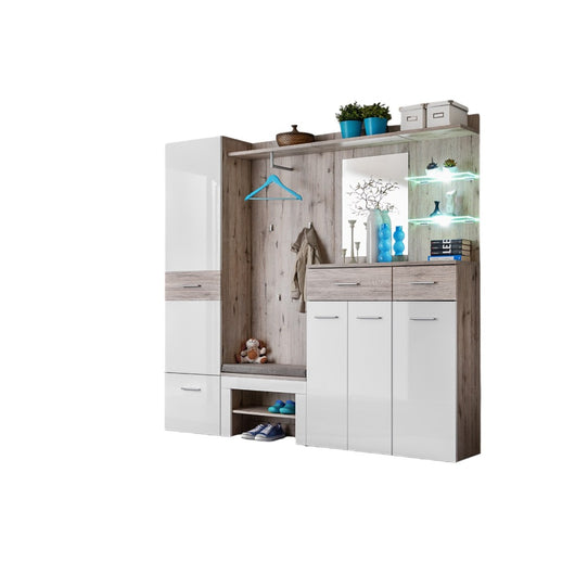 Mobile da ingresso - ONYX 4 - Colori rovere e bianco