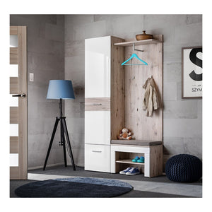 Mobile d'ingresso - ONYX 5 - Colori rovere e bianco