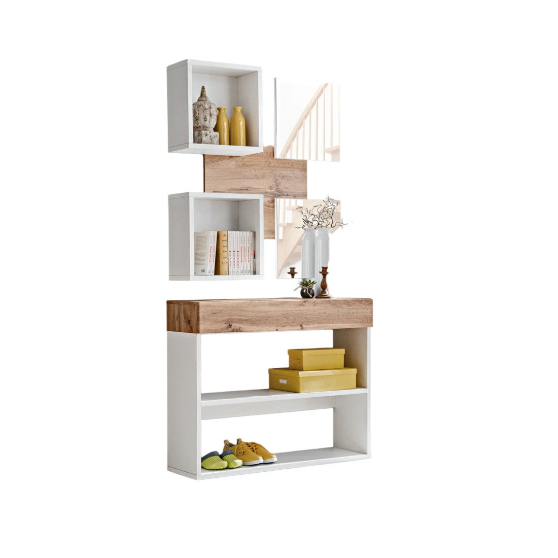 Mobile da ingresso - TORTH 4 - Colori rovere e bianco