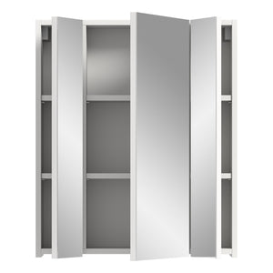 Mobile contenitore con specchi – Bianco lucido – KLEANKIN