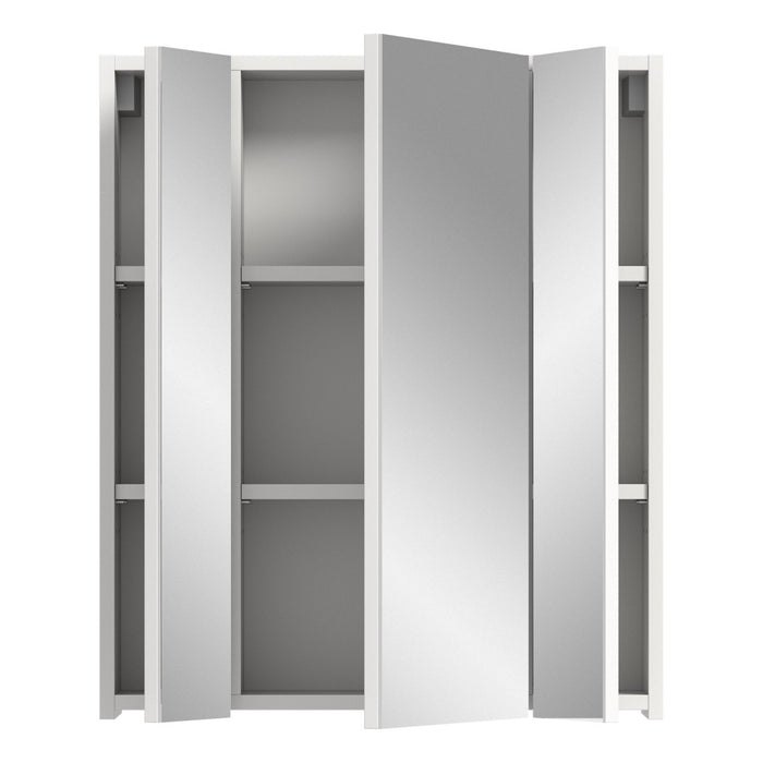 Mobile contenitore con specchi – Bianco lucido – KLEANKIN