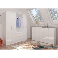 Mobile da ordinamento BODITE – 1 porta – Bianco laccato – Compatto e moderno