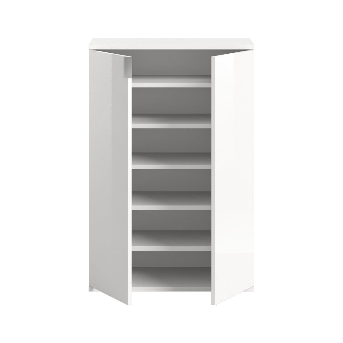 Mobile contenitore BODITE – 2 ante – Bianco lucido – Compatto e pratico