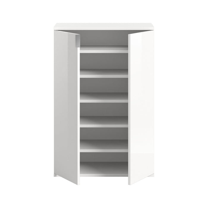 Mobile contenitore BODITE – 2 ante – Bianco lucido – Compatto e pratico