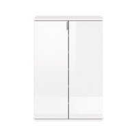 Mobile contenitore BODITE – 2 ante – Bianco lucido – Compatto e pratico