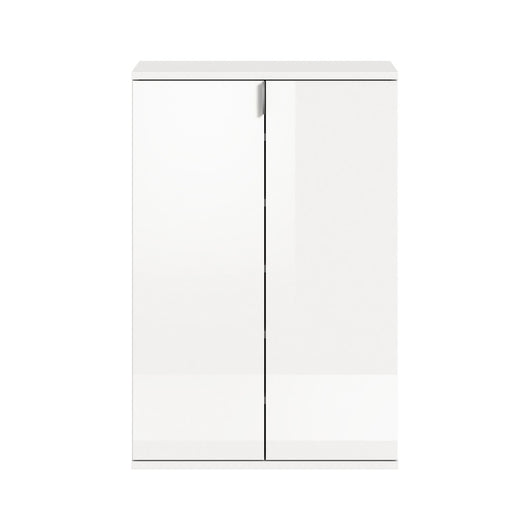 Mobile contenitore BODITE – 2 ante – Bianco lucido – Compatto e pratico