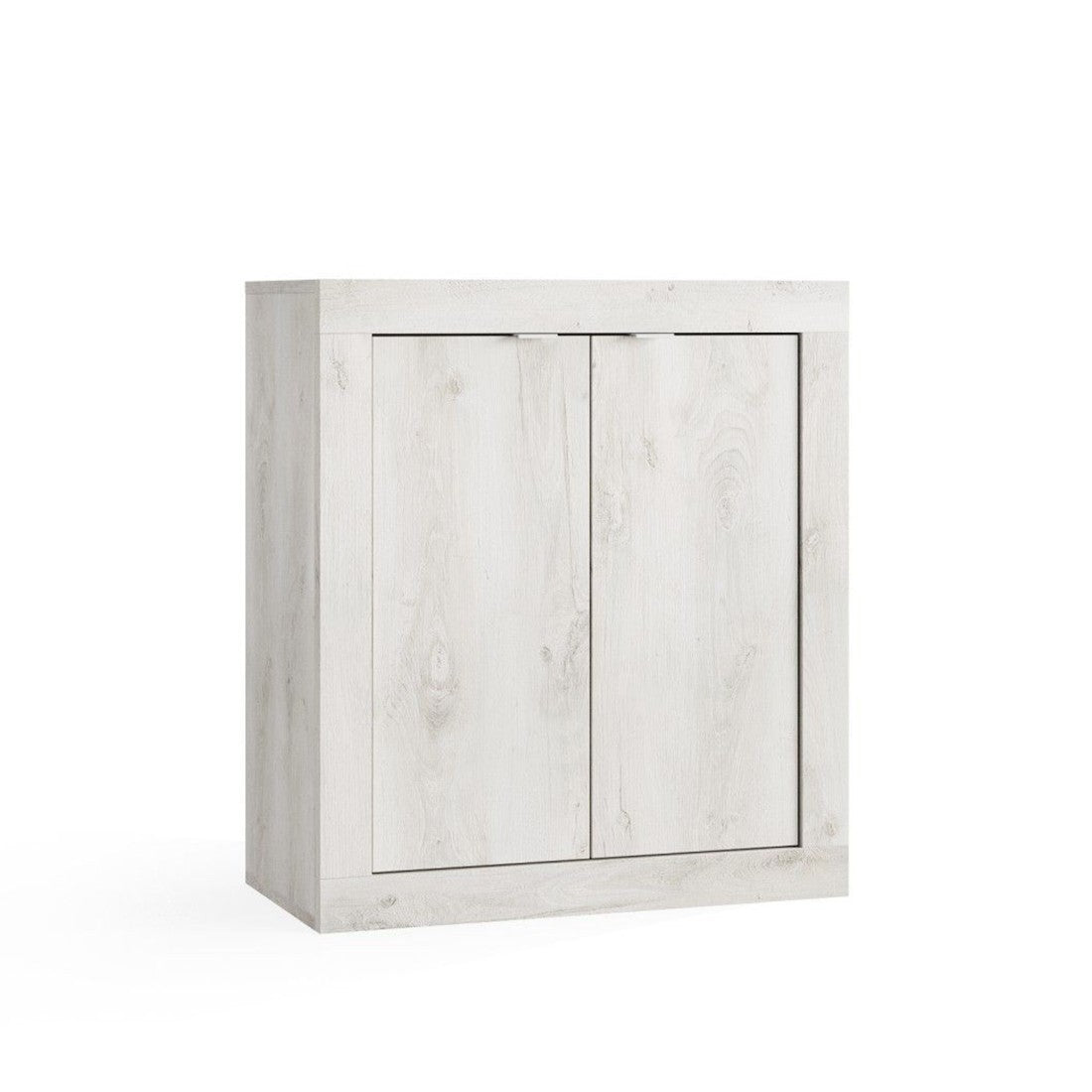 Mobile contenitore CISA – 2 porte, 2 scaffali – Rovere grigio – Design moderno