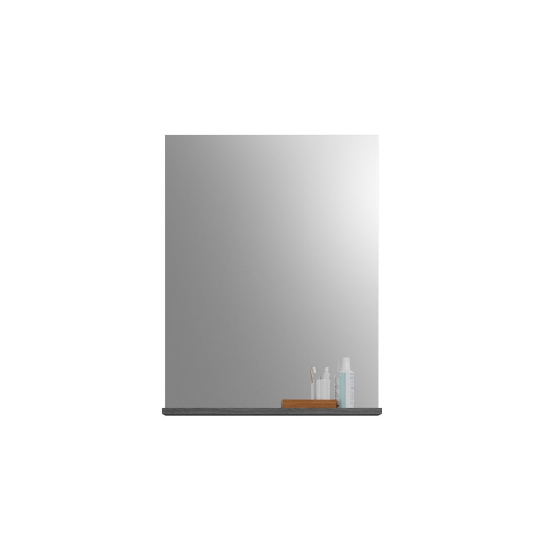 Specchio per il bagno SCOTT – Grigio scuro – 60x79x18 cm
