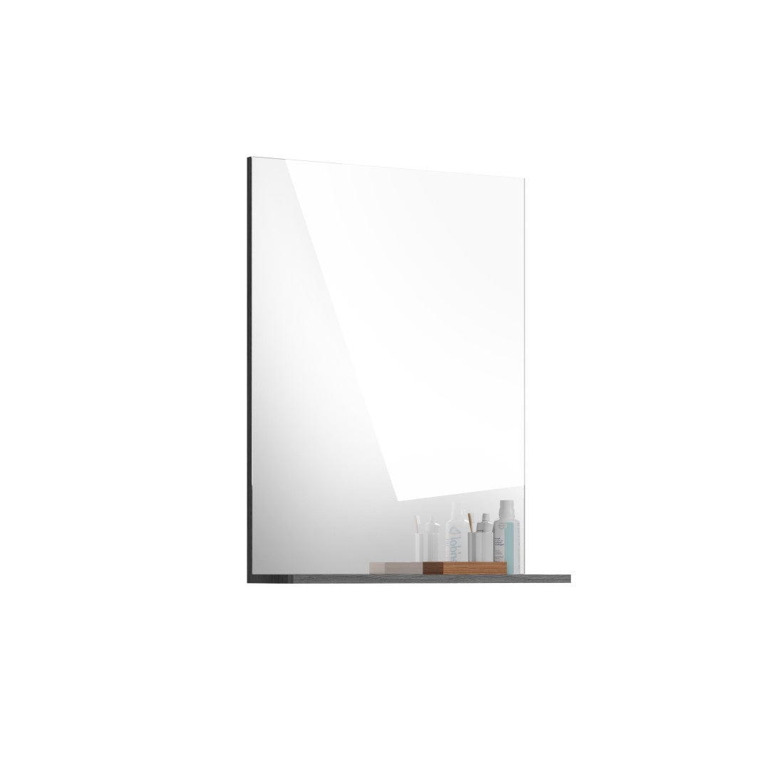 Specchio per il bagno SCOTT – Grigio scuro – 60x79x18 cm